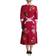 Dolce & Gabbana Women's Floral Embroidered Sheath Midi Dress - Red