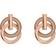 Jette Swing Earrings - Rose Gold/Transparent