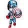 Pandora Marvel The Avengers Captain America Charm - Silver/Multicolour