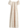 H&M Off-The-Shoulder Poplin Dress - Cream/Small Flowers
