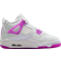 Nike Air Jordan 4 Retro GS - White/Hyper Violet