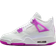 Nike Air Jordan 4 Retro GS - White/Hyper Violet
