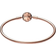 Pandora Moments Sparkling Snowflake Clasp Bangle - Rose Gold/Transparent