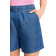 Rich & Royal Shorts Flowing High Waist - Denim Blue