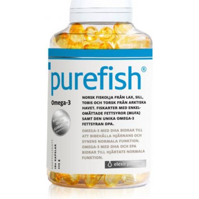 Elexir Pharma Pure Fish Omega-3 180 st • Se priser »