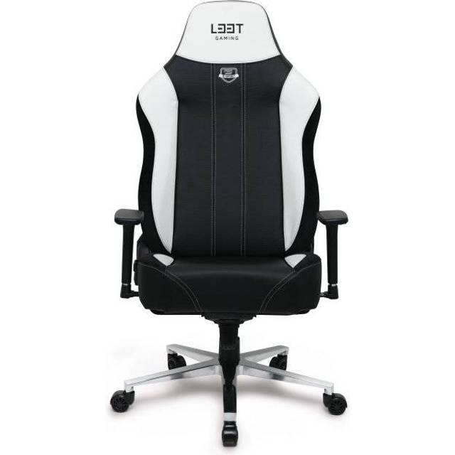 L33T E-Sport Pro Ultimate XXL Gaming Chair - Black/White • Pris »