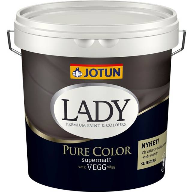 Jotun Lady Pure Color Väggfärg Valfri Kulör 10L • Pris »