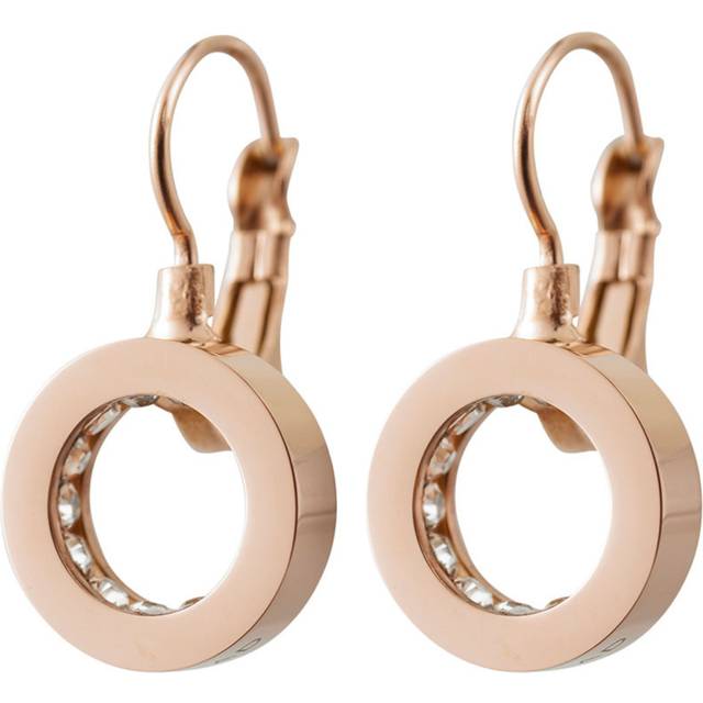 Edblad Monaco French Hook Earrings - Rose Gold/Transparent • Pris »