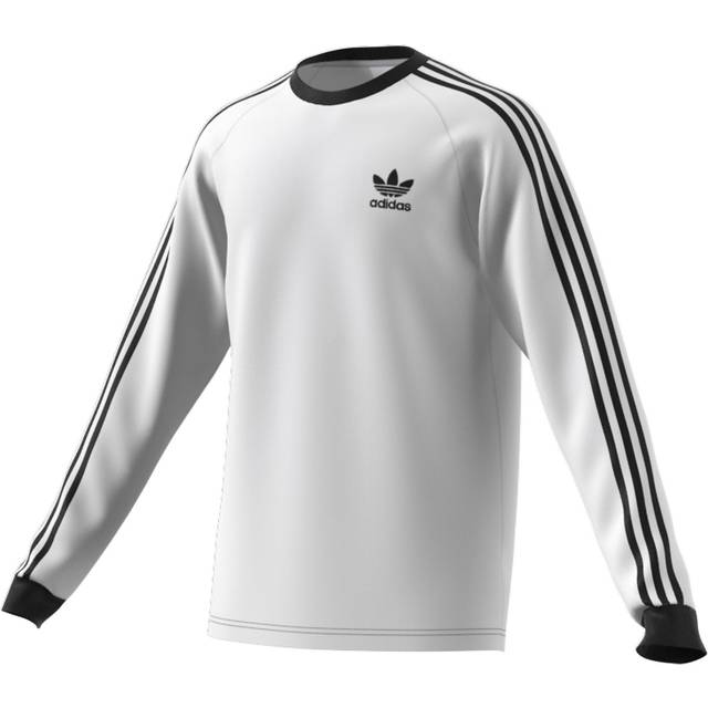 Adidas Adicolor Classics 3-Stripes Long Sleeve T-shirt - White • Pris »