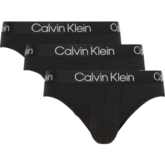 Calvin Klein Modern Structure Briefs 3-pack - Black • Pris »