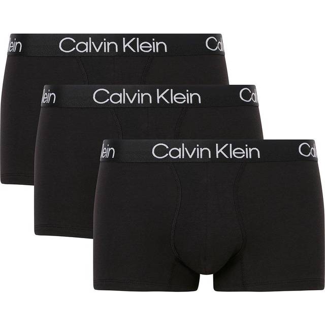 Calvin Klein Modern Structure Trunks 3-pack - Black • Pris »