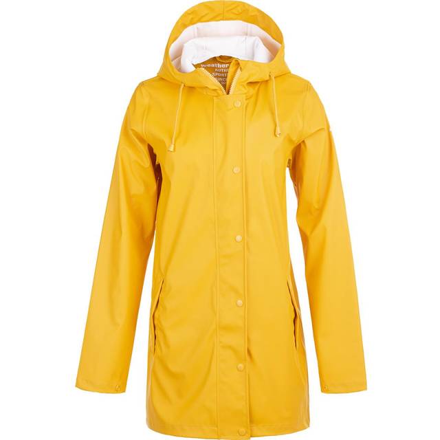 Weather Report Petra Rain Jacket - Yellow • Pris »