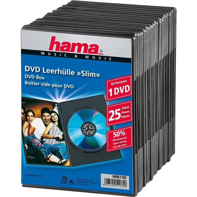 DVD-Box Slim Black 25-pack (11 butiker) bästa pris nu »