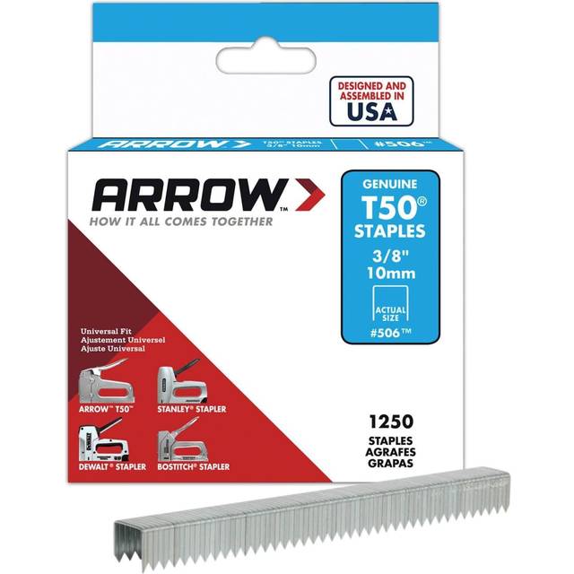 Arrow Rapid 400384 Häftklammer 1250-pack, T50 T50-3/8, 10 mm • Pris »