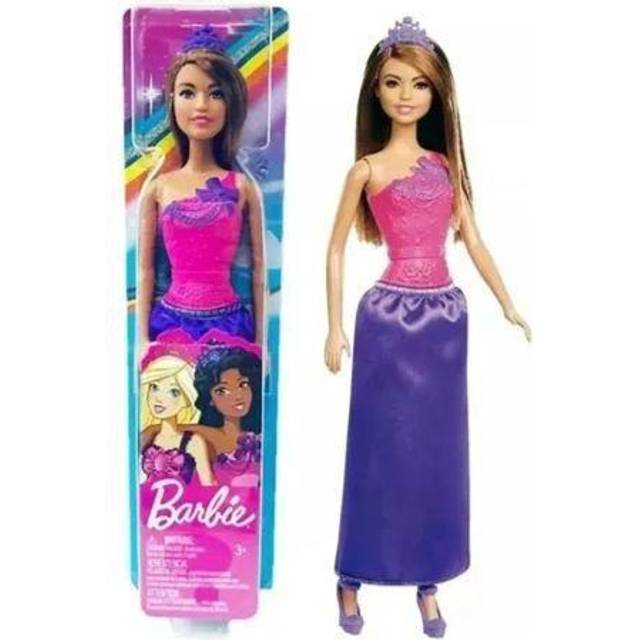 Barbie Docka GGJ95 prinsessa m. Brunt Hår • Pris »