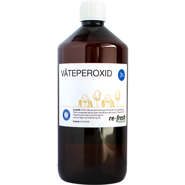 Re-fresh Superfood Hydrogen Peroxide 3% 1L • Pris »