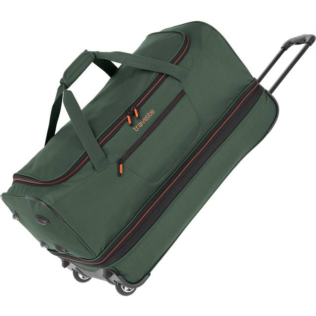 Travelite 2-hjuls vagn resväska stl. L med expansionsveck bagageserie  Basics: mjukt bagage resväska med hjul med extra volym, 096276, Mörkgrön,  70 cm, Resväska med hjul • Pris »