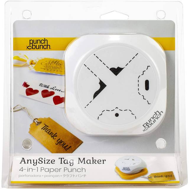 Punch Bunch AnySize Elegant Tag Maker 4 In 1 Corner And Hole