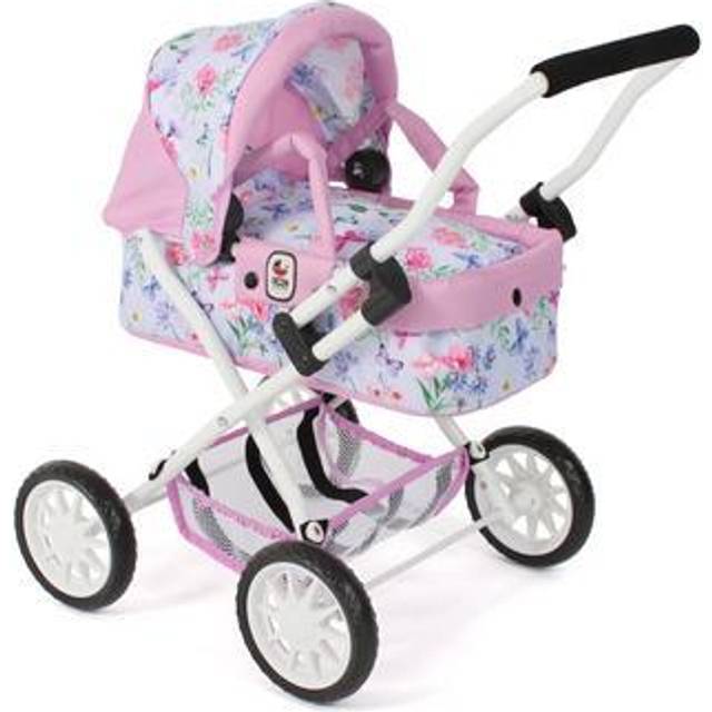 Bayer Chic 2000 Smarty-dockvagn, liten dockvagn för barn från 2 år,  blommor, rosa, 555–53 • Pris »