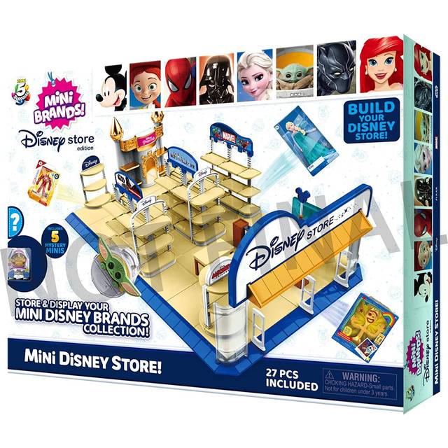 Disney Store Mini Brands Toy Store Playset with 2 Exclusive Minis