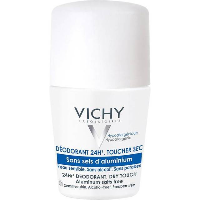 Vichy 24HR Dry Touch Aluminium Salt Free Deo Roll-on 50ml 1-pack • Pris »
