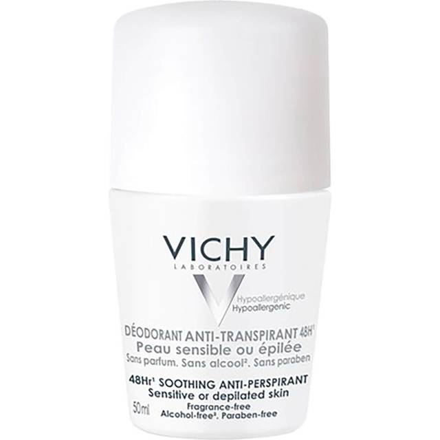 Vichy 48HR Soothing Anti Perspirant Deo Roll-on 50ml 1-pack • Pris »