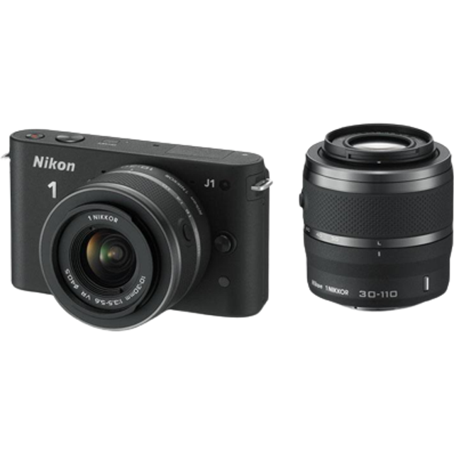 Nikon 1 J1 + 10-30mm VR + 30-110mm VR • Se priser »