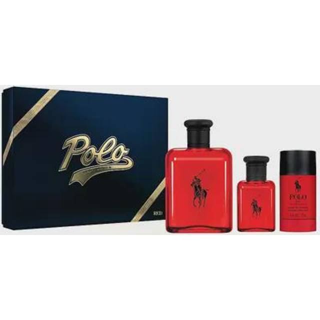Ralph Lauren Polo Red Gift Set EdT125ml + EdT 40ml + Deo Stick 75g • Pris »